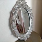 Spiegel zilverkleurig met engeltjes, Minder dan 100 cm, Rechthoekig, Ophalen of Verzenden, Zo goed als nieuw