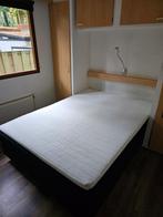 Mooie boxspring zwart 1.40 bij 2.00, Ophalen, Zwart, Tweepersoons, 140 cm