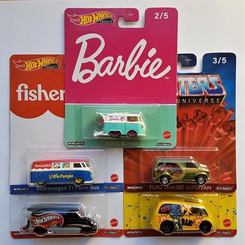 Hot Wheels Pop Culture Mattel 2022 Set 5 Kool Kombi Barbie, Hobby en Vrije tijd, Modelauto's | Overige schalen, Nieuw, Auto, Verzenden