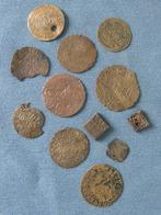 Middeleeuwen - rekenpenningen in koper - bodemvondsten, Antiek en Kunst, Antiek | Koper en Brons, Ophalen of Verzenden