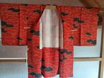 Traditionele Japanse Kimono michiyuki jas red cloud, Antiek en Kunst, Ophalen of Verzenden