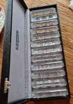 12- delig set kristallen messenleggers van A. Jungerhans, Antiek en Kunst, Ophalen of Verzenden