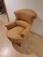 Super leuke fauteuil brons goud motief, Huis en Inrichting, Fauteuils, Ophalen, Zo goed als nieuw, 75 tot 100 cm