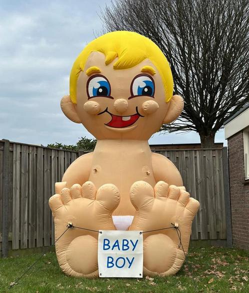 Baby cartoon te huur FUNLUCHT BEILEN 0613808090, Hobby en Vrije tijd, Feestartikelen | Verhuur, Zo goed als nieuw, Geboorte of Huwelijk