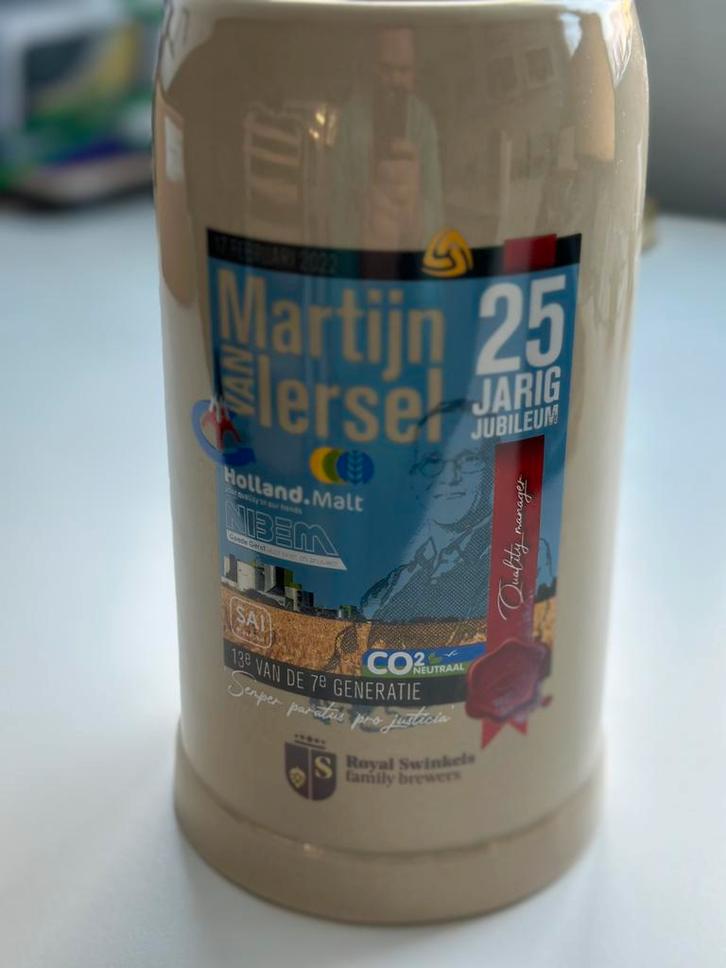 Zeldzame Jubileumpul Martijn van Iersel | 25 Jaar Dienst, Verzamelen, Biermerken, Overige merken, Ophalen of Verzenden