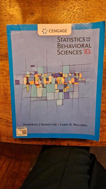 Statistics for the behavioral sciencefiction, engelstalig beschikbaar voor biedingen