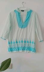 Echte Marokkaanse blouse, Maat 34 (XS) of kleiner, Blauw, Ophalen of Verzenden, Zo goed als nieuw