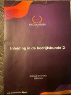 Inleiding in de bedrijfskunde, Ophalen of Verzenden, Beta, Zo goed als nieuw, HBO