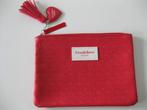 Essie Toilettasje / Make-up tasje rood met hartje 20 x 14 cm, Ophalen of Verzenden, Nieuw, Rood