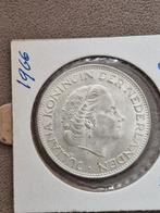 2 1/2 Gulden 1966 - Juliana, Koningin Juliana, Zilver, Ophalen of Verzenden, Losse munt