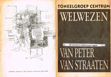 Peter van Straaten: "Welwezen" Toneelgroep Centrum uit 1985 beschikbaar voor biedingen