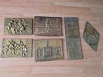 Koperen Reliëf Platen - 7 stuks, Antiek en Kunst, Antiek | Koper en Brons, Ophalen of Verzenden, Koper