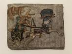 Relief gipsafdruk Egyptische voorstelling, Ophalen, Overige typen, Zo goed als nieuw, Minder dan 50 cm