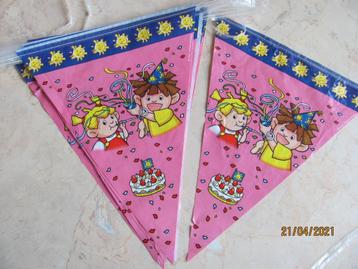 Vrolijke plastic SLINGERS feest VLAGGETJESLIJN 6.5 DAVITAMON beschikbaar voor biedingen