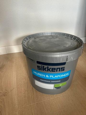 Sikkens 10 liter muurverf wit beschikbaar voor biedingen