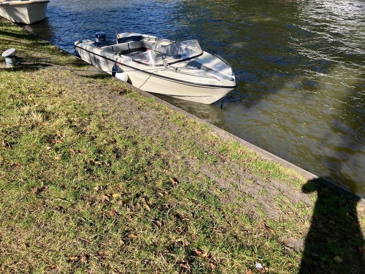 Speedboot 60pk!, Watersport en Boten, Speedboten, Gebruikt, 3 tot 6 meter, Benzine, Minder dan 70 pk, Polyester, Buitenboordmotor