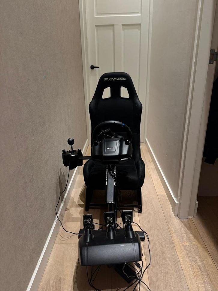 Logitech G29 + Schakel + Playseat Evolution, Spelcomputers en Games, Spelcomputers | Overige, Gebruikt, Ophalen