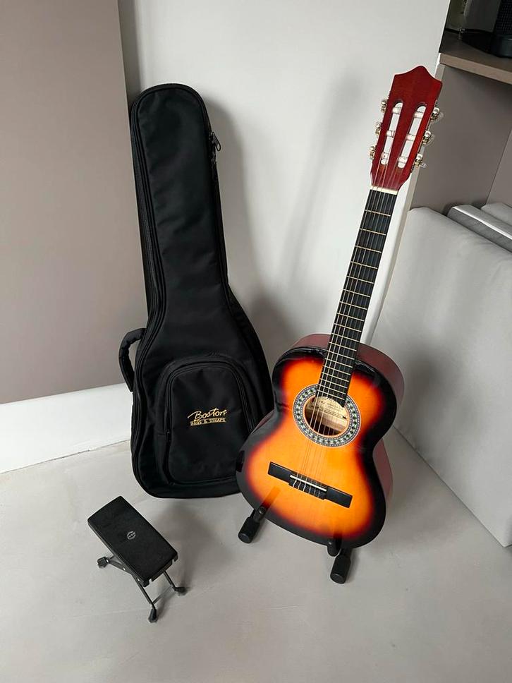 Kinder Gitaar Set, Muziek en Instrumenten, Snaarinstrumenten | Gitaren | Akoestisch, Zo goed als nieuw, Klassieke of Spaanse gitaar