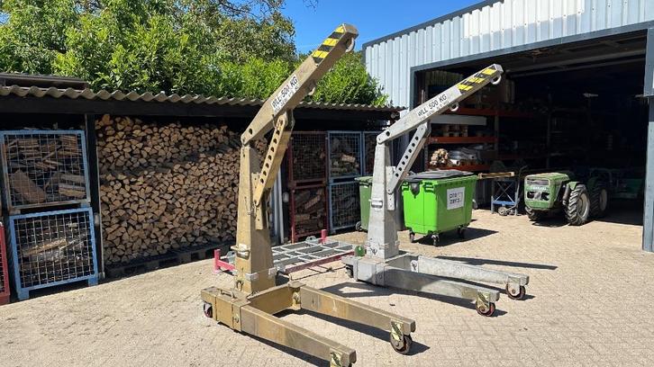 Werkplaatskraan aluminium, Doe-het-zelf en Verbouw, Lieren en Takels, Gebruikt, Handmatig, Ophalen