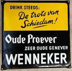Emaille reclamebord wenneker jenever, Ophalen of Verzenden