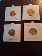 4 munten uit Luxemburg 2004 alles unc, Ophalen of Verzenden, Luxemburg