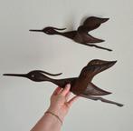 Vintage houten hout muurvogels vogel muurvogel retro, Ophalen of Verzenden, Huis en Inrichting