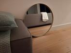 Spiegel met goudkleurige rand 60 cm diameter, Huis en Inrichting, Woonaccessoires | Spiegels, Ophalen, Rond, Zo goed als nieuw