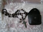 rozenkrans ketting met leren hoesje nr QQ 221 ger peter, Verzenden