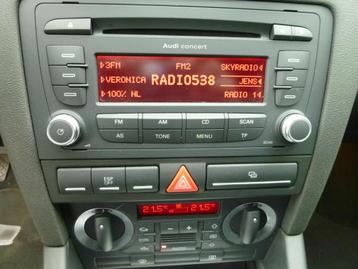ORIGINEEL AUDI A3 CONCERT RADIO CD MP3 CHORUS DUBBEL DIN 8 beschikbaar voor biedingen