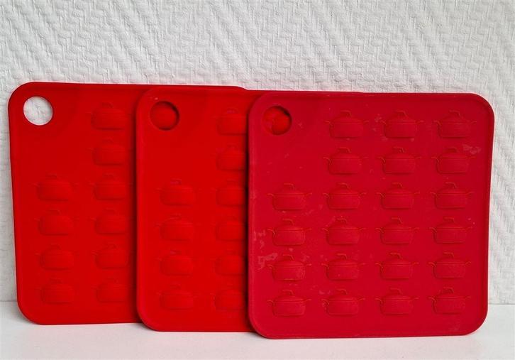 Pannendragers, onderzetters, ong. 17,6 x 17,6 cm, zgan, Huis en Inrichting, Keuken | Tupperware, Zo goed als nieuw, Overige typen