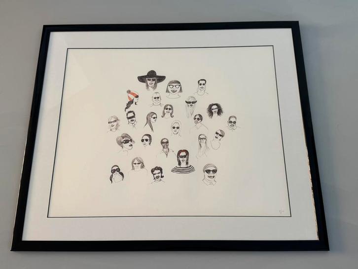 HEDWIGE JACOBS / tekening / SUNNY DAY / 2006, incl. lijst, Antiek en Kunst, Kunst | Tekeningen en Foto's, Ophalen