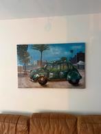 3D Industrial Metaal Schilderij Citroen Car x2, Ophalen