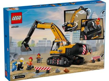 LEGO 60420 - Gele graafmachine - Nieuw & Ongeopend beschikbaar voor biedingen