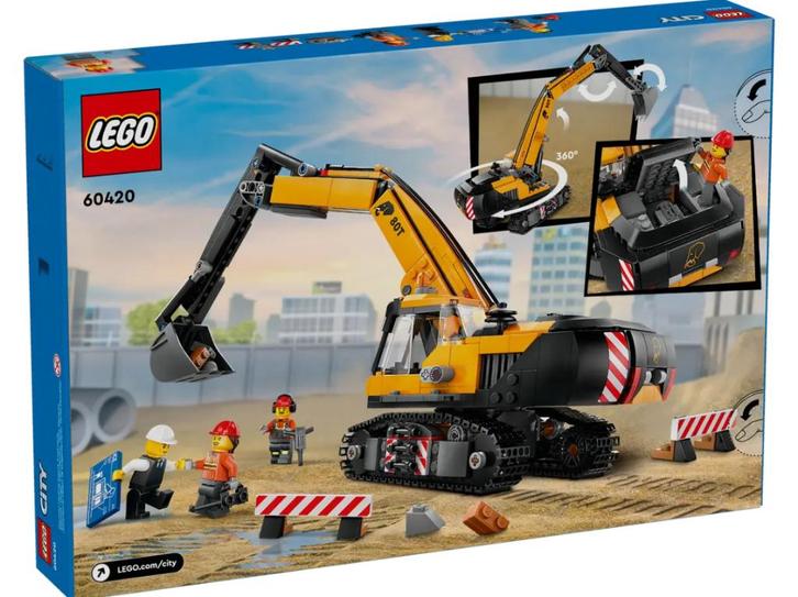 LEGO 60420 - Gele graafmachine - Nieuw & Ongeopend, Kinderen en Baby's, Speelgoed | Duplo en Lego, Nieuw, Lego, Complete set, Ophalen of Verzenden