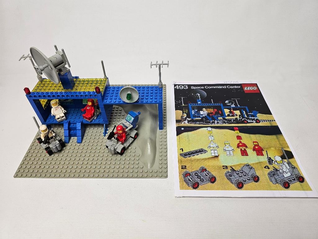 % Lego 493 classic space. Space Command Center, Ophalen, Gebruikt, Complete set, Lego