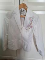 Witte blazer met bloemen applicatie, Maat 38/40 (M), H&M, Wit, Ophalen of Verzenden