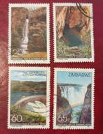 Zimbabwe 1991, 4 pzs waterfalls, Verzenden, Zimbabwe, Gestempeld