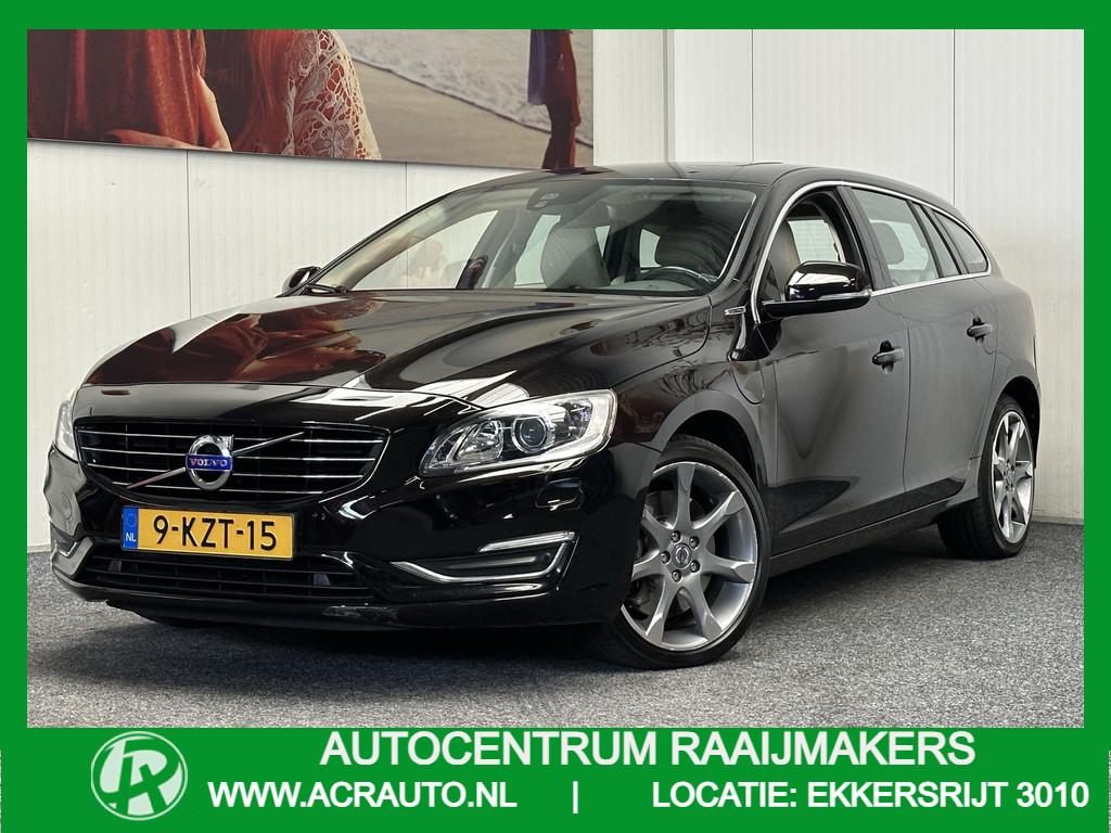 Volvo V60 2.4 D6 AWD PLUG- IN HYBRID SUMMUM NAVIGATIE CRUISE, Automaat, Zwart, Vierwielaandrijving, 212 €/maand
