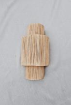 Wandlamp raffia naturel ibiza syle, Huis en Inrichting, Lampen | Wandlampen, Ophalen of Verzenden, Nieuw