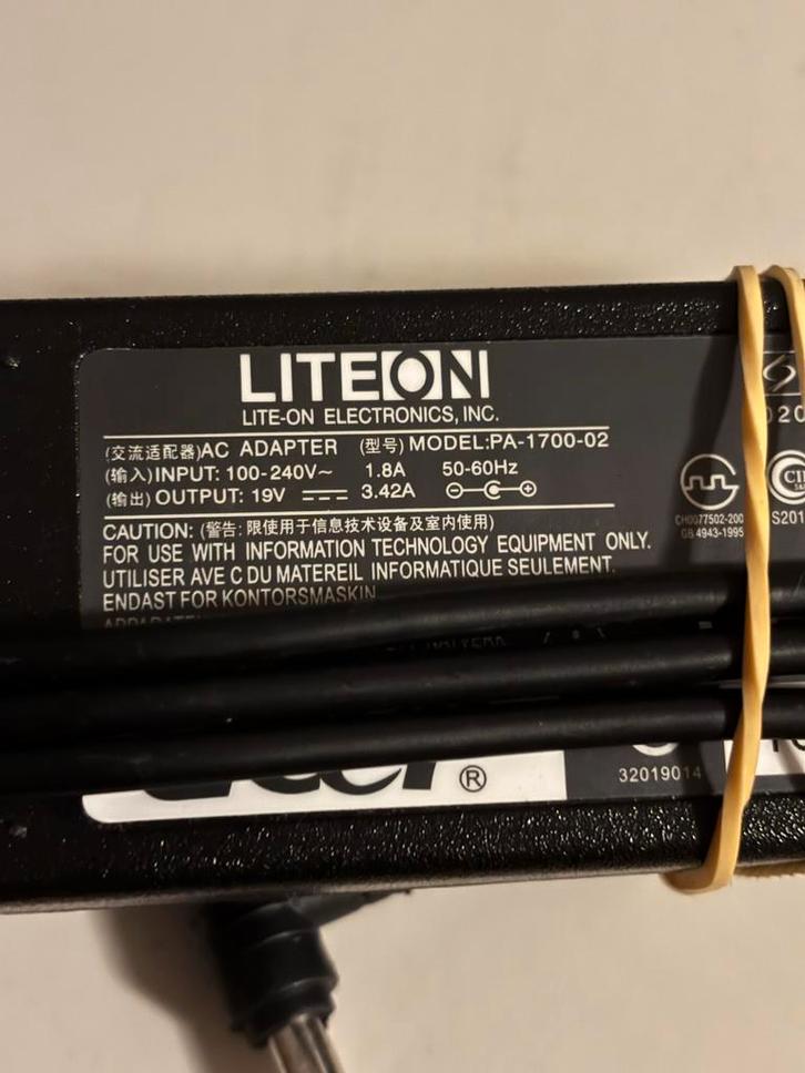 Lite-On PA-1700-02 Adapter - Getest!, Computers en Software, Laptop-opladers, Gebruikt, Ophalen of Verzenden