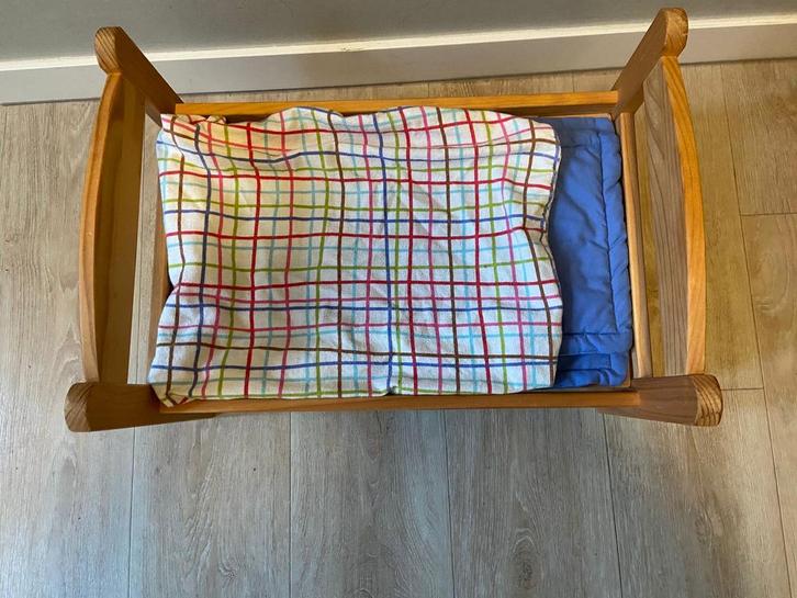 Ikea Poppenbed met matras/kussen/deken, Kinderen en Baby's, Speelgoed | Poppenhuizen, Gebruikt, Toebehoren, Ophalen of Verzenden