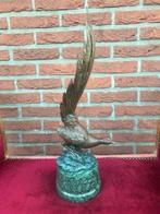 bronzen superbeeld! LEVENSECHTE FAZANT, 51 cm hoog!, Antiek en Kunst, Ophalen of Verzenden, Brons