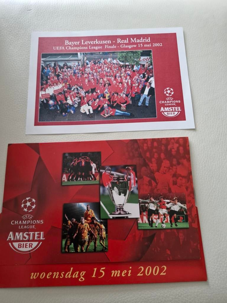 Champions League Finale 2002 - Bayer Leverkusen - Real Madr, Verzamelen, Sportartikelen en Voetbal, Ophalen of Verzenden