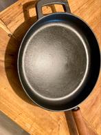 Combekk Rails gietijzeren koekenpan jatobahout 28 cm ZGAN, Huis en Inrichting, Keuken | Potten en Pannen, Ophalen of Verzenden