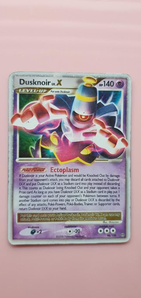 Dusknoir X holo pokemon kaart, Ophalen of Verzenden, Zo goed als nieuw