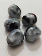 Set grote grijs/zwart/bruin glaskralen, Verzenden, Nieuw, Kraal
