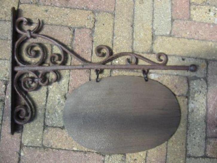 Hele leuke uithangbord gietijzer/ijzer in twee modellen., Tuin en Terras, Tuinhekken en Hekwerk, Nieuw, Overige typen, IJzer, Ophalen