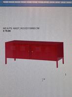 Ikea kast rood  119 x 63 cm, Ophalen, Met deur(en), 100 tot 150 cm, Zo goed als nieuw