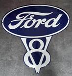 Ford logo emaillen bord mancave garage decoratie USA borden, Reclamebord, Ophalen of Verzenden, Zo goed als nieuw