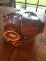 Set van 4 bruine koffiekopjes met schotel ***nieuw***, Ophalen of Verzenden, Nieuw, Overige stijlen, Kop(pen) en/of Schotel(s)